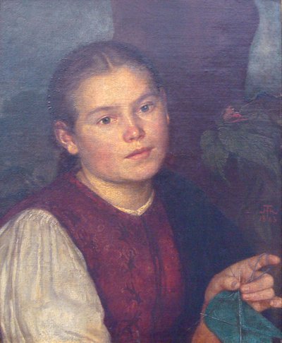 Portrait de la sœur Agathe - Hans Thoma